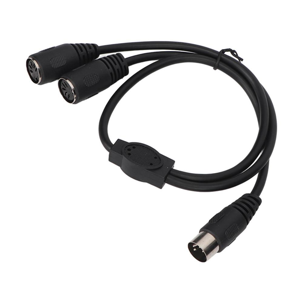 High Accuracy DIN 5 Pin Male to 2 DIN 5 Pin Female Cable Y Splitter Cable  MIDI Equipment Sync