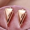 Minimalist Exaggerated Pointed Glossy Gold Color Women's Dangle Earrings Girls Punk Jewelry Sexy Earrings