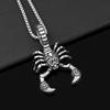Gothic Retro Wind Titanium Steel Poison Scorpion Men's Pendant Necklace Domineering Personality Stainless Steel Jewelry