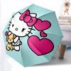1pc Hello Kitty Automatic Folding Umbrella - 8-Rib Automatic Open/Close, Portable Collapsible Compact Umbrella Yy251218013