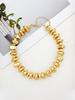 Light Luxury Texture Irregular Gold Bead Necklace Suitable for Women's Daily Wear and Eye-catching Must-have