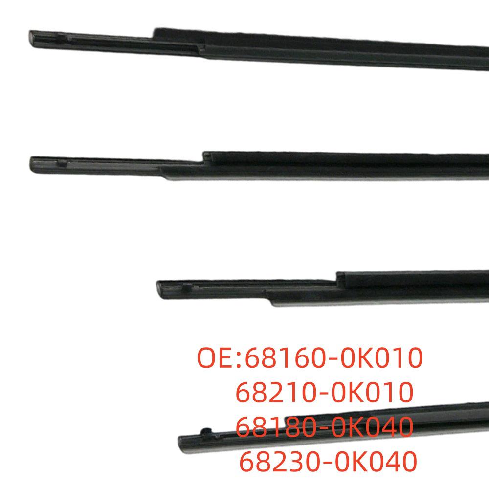 Совместимо с четырехдверными моделями Toyota Hilux 2016-2020 годов: Водонепроницаемая полоса-уплотнитель для наружной стороны окон и дверей