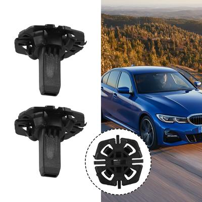 2 шт. Клипса элемента крепления радиатора охлаждающей жидкости для BMW 17118482944/17118619382 Крепежная клипса для кронштейна радиатора охлаждающей жидкости