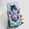 Phone Case For ZTE Blade V70 Max/Nubia V70 Max Soft Silicone Black Case Bright Pattern Pink Sand Beach,Garden Shockproof Shell