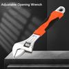 Heavy-Duty Adjustable Opening Wrench Long Handle Torque Wrench Auto and Bathroom Repair Tool