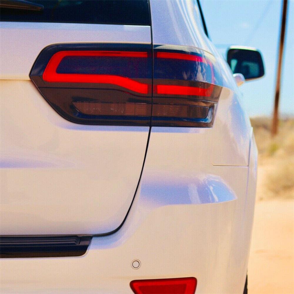 Gloss Black Tail Light Lamp Cover Trim Bezels For Jeep Grand Cherokee 2014-2021