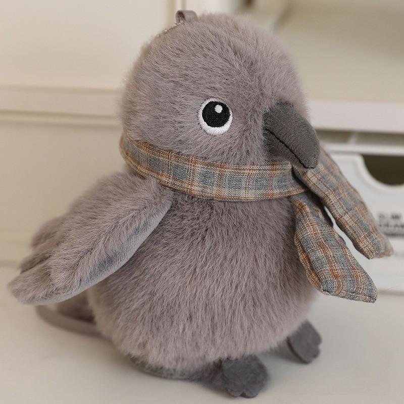 Crow Kingfisher Parrot Cute Bird Plush Toy Magnet Shoulder Play Home Decor Doll