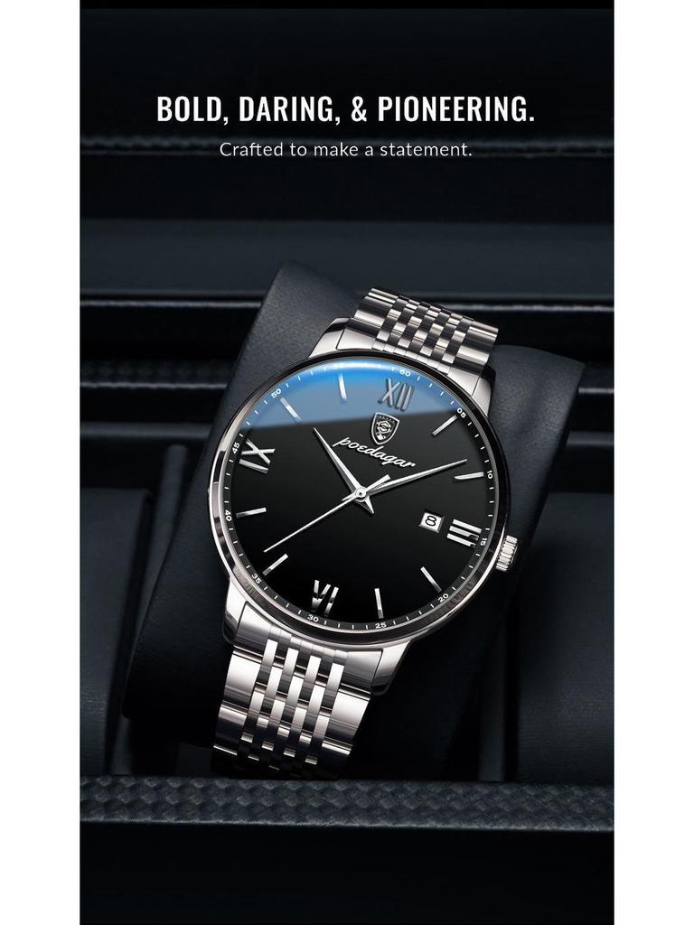 Швейцарские ультратонкие мужские роскошные водонепроницаемые кварцевые часы