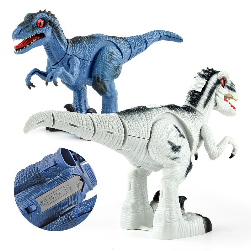 Детская образовательная сборная электрическая ходячая инфракрасная игрушка-динозавр велоцираптор модель динозавра