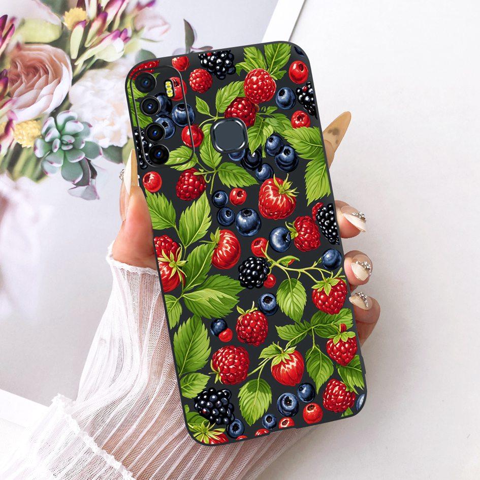 For Infinix Hot 9 Pro Case New Fashion Flower Soft Silicone Phone Cover For Infinix Note 7 Lite Cases Hot 9 Play Hot9 X655 Funda