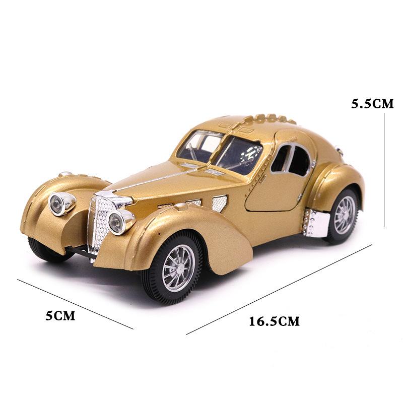 1:28 Vehicle Model Super Classic Pull Back Toy Car Educational Collection Door Open Car Model Gift Children Gift Car for Bugatti