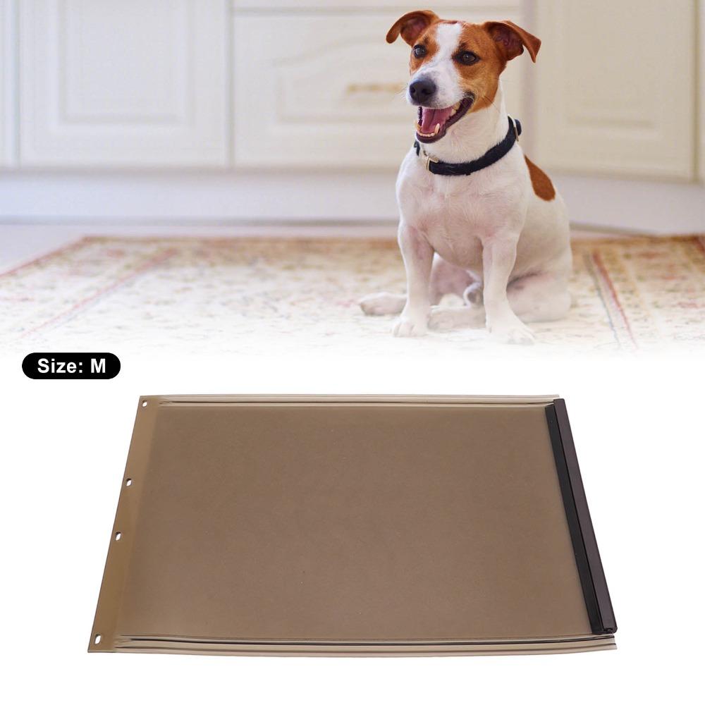 TPU Made Dog Door Replacement Flap Shatterproof Flexible Pet Door Curtain  Door Mounted Access