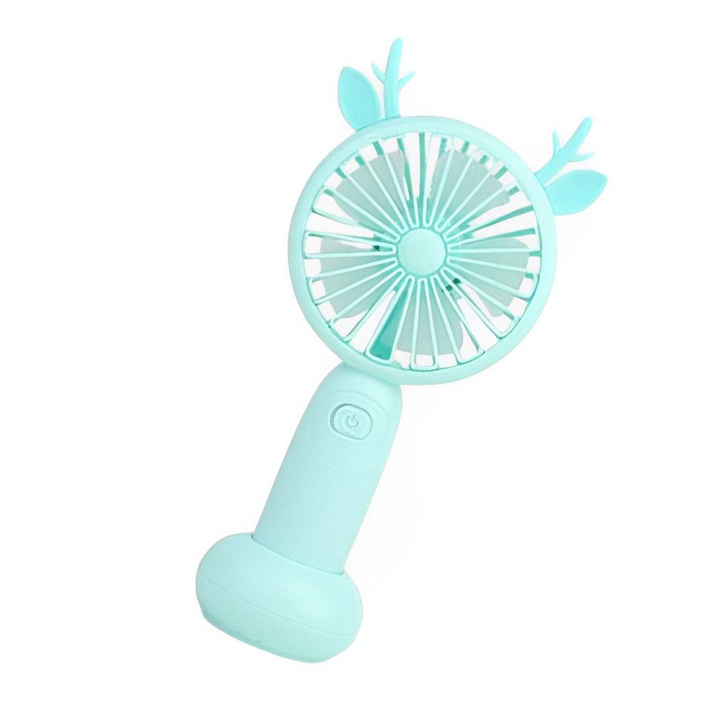 Portable Mini Handheld Small Desk Fan Cooler Cooling USB Rechargeable Fan