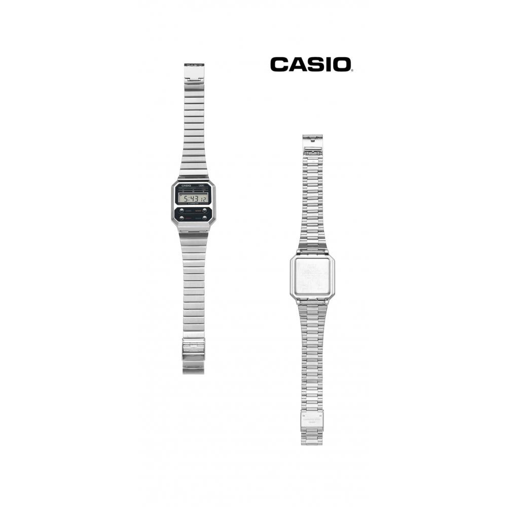 Casio A100we 1adf A100we 1a Цифровые Квадратные Винтажные Ретро Публичные Металлические Часы