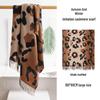 Women's Soft Warm Leopard Print Tassel Scarf & Shawl