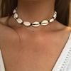 Boho Beach Bohemian Shell Choker Necklaces For Women Girls Summer Jewelry Chained Shell Pendants Necklace