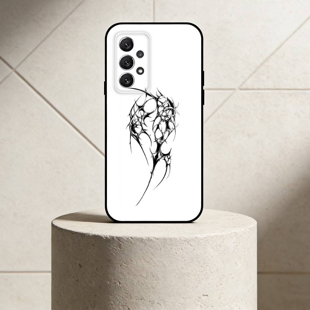 G-Gothic защитный тотемный чехол для телефона For Samsung S25,24,21,22,23,30,Ultra,20,Plus,Fe,Lite,Note Мягкий черный чехол