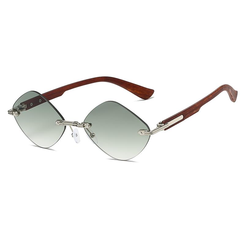 Модные безободковые солнцезащитные очки женские роскошные винтажные брендовые солнцезащитные очки ретро тренд бриллиантовые женские очки солнцезащитные очки для мужчин