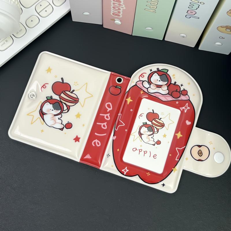 Summer Puppy Soda PVC Photocard Album 3 Inch Kpop Idol Card Binder Cute Animal Mini Photo Album 32 Pockets for Sweet Girls Gifts