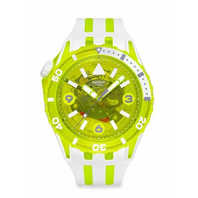 Мужские часы Swatch EGG YOLK, Белые, SSCU09J100