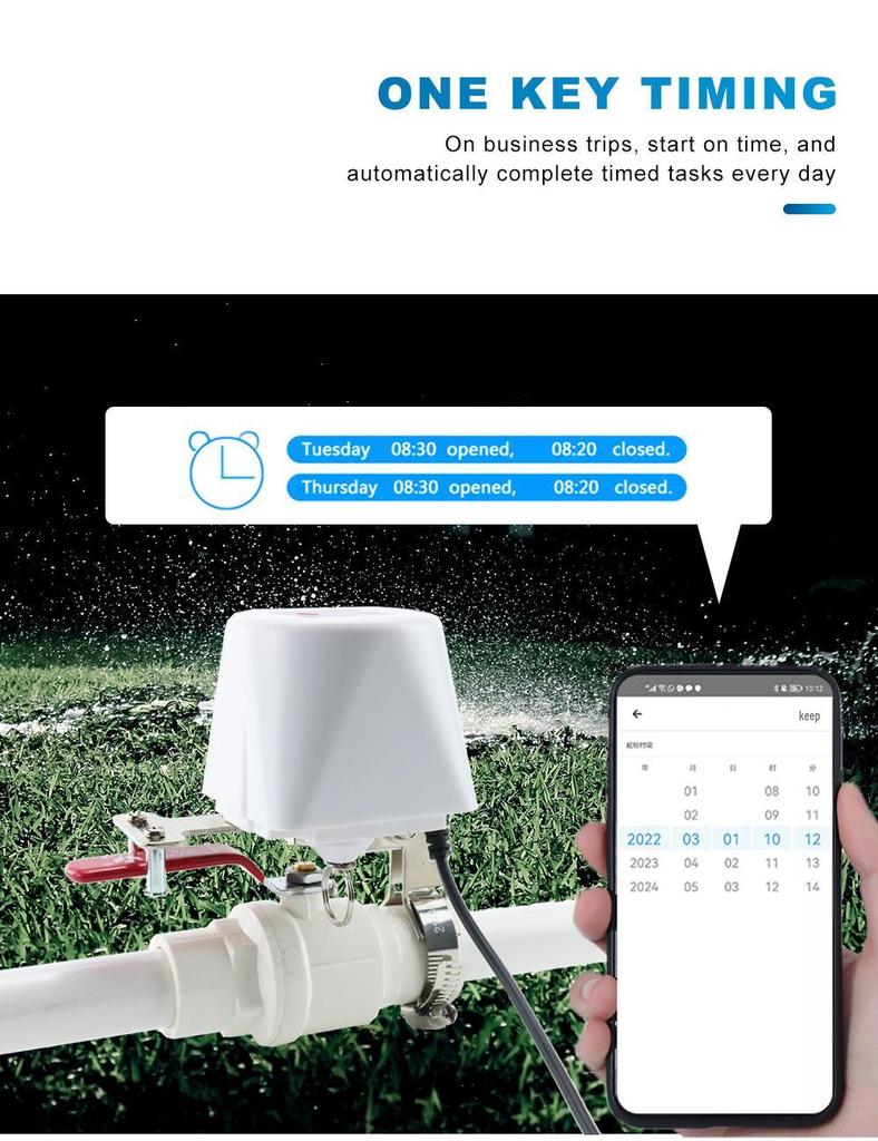 Контроллер робота-клапана Tuya Smart WiFi для датчиков обнаружения протечек