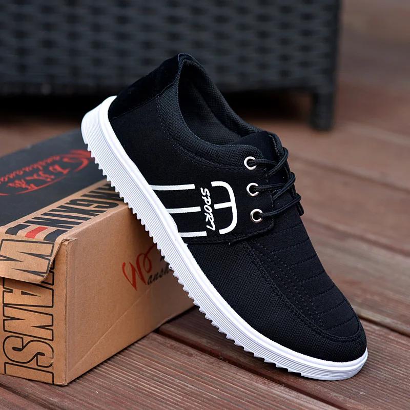 Hot Men's Brand Canvas Shoes Lightweight Sneakers Autumn Men Breathable Vulcanized Shoe Lace Up Work Footwear Man Drive Shoe