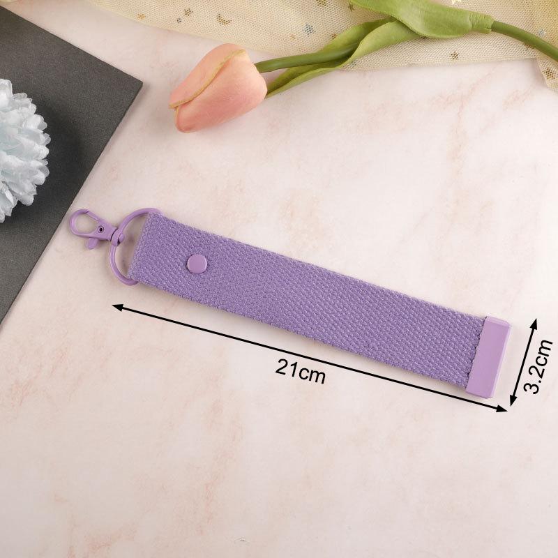 New Fashion Cotton Keychain Lanyard Car Keys Canvas Strap Keyring Schoolbag Backpack Pendent Key Chain Wrist Straps