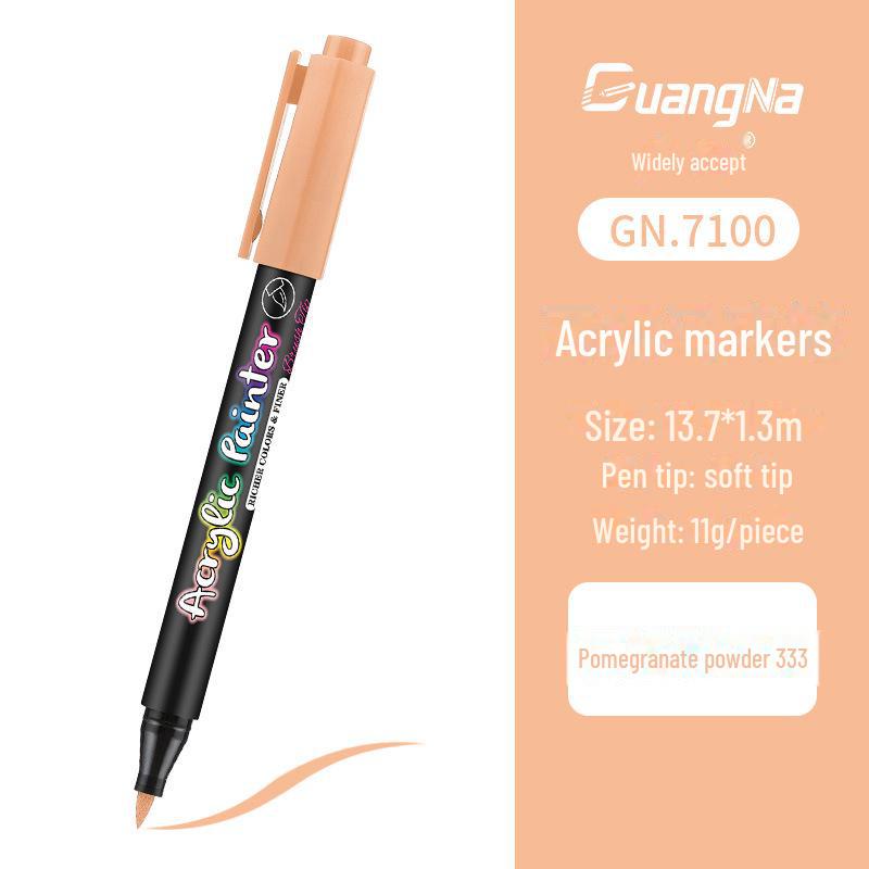 Acrylic Water-Based Paint Marker Pen for DIY, Graffiti, Body Painting - Soft Head Hand Account Painting Pen
