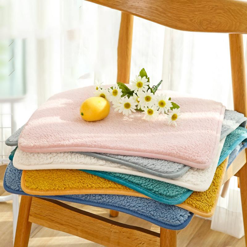 Chair Cushion Pad Nonslip Seat Pad Soft Plush Cushion Thick Computer Chair Cushion Cover Folding Pad for Car Home Office Dining Room Kitchen Desk