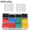 127/530Pcs Polyolefin Material Heat Shrink Tubing Sleeves Cable Repair Protection  Cable Insulation