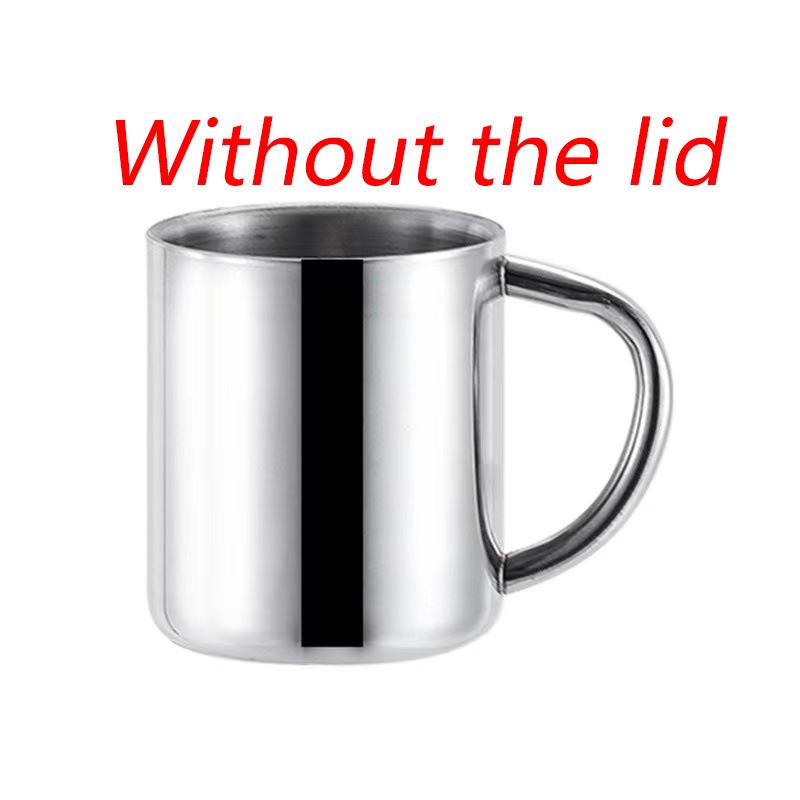 Кофейная кружка из нержавеющей стали с двойными стенками и крышкой, портативная чашка, дорожный стакан, кувшин, чашки для чая с молоком, офисные кружки для воды