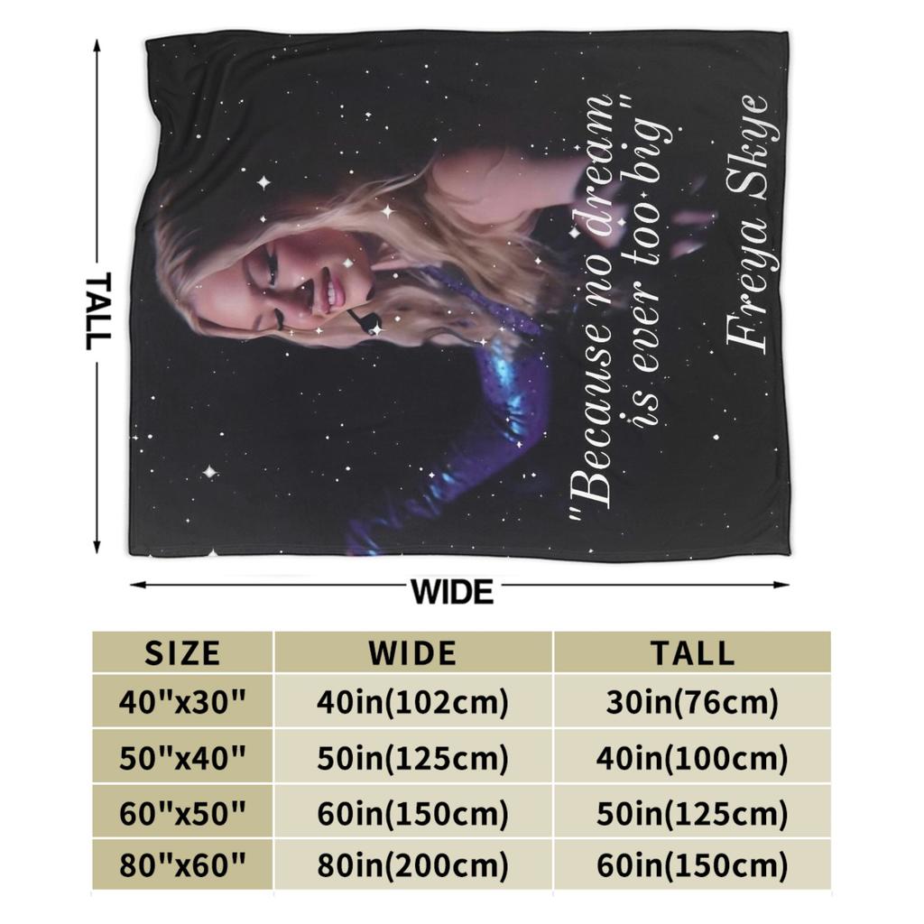 Freyas Skyes Singer Tour 2026 Blanket Multiple Sizes Soft and Lightweight Throw Blankets for Sofa Couch and Bed