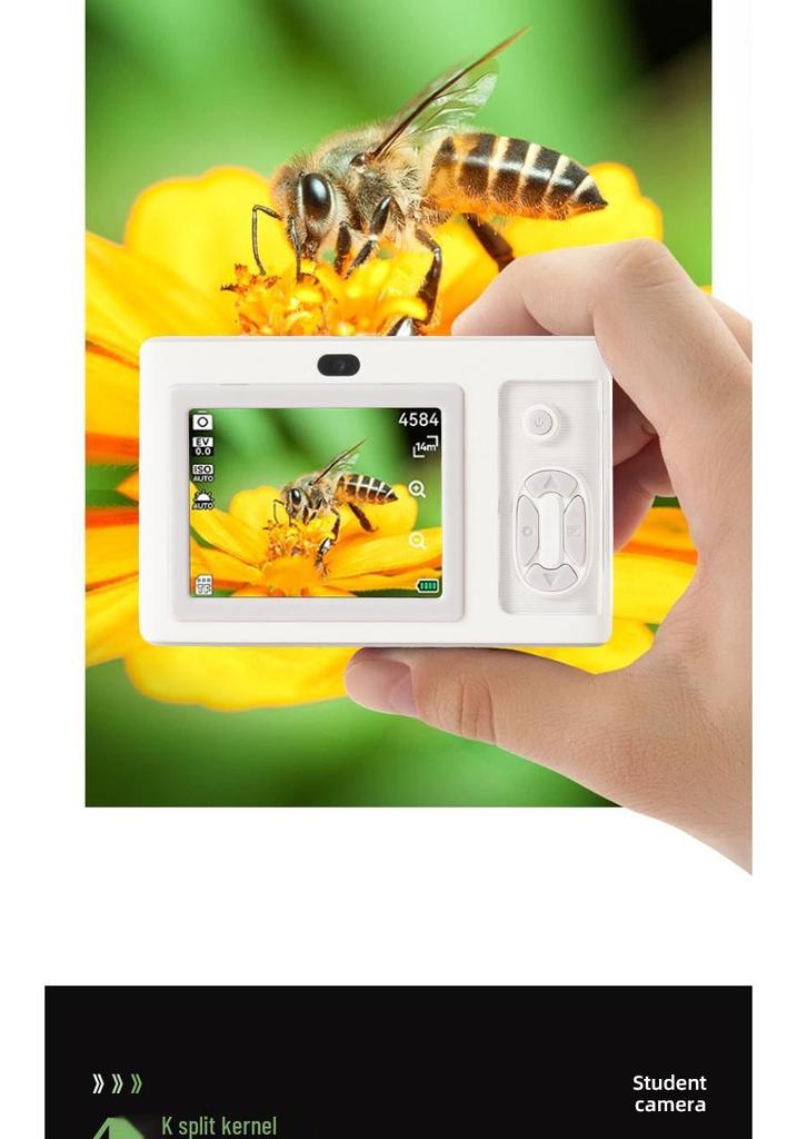Campus Student HD Retro Dual-Lens Portable Travel Camera