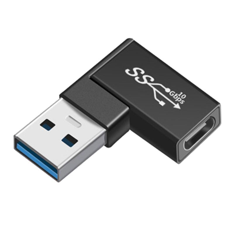 OTG-адаптер USB 3.1 Type-C (female) на USB 3.0 (male) 10 Гбит/с, Type-C на USB 3.0, под углом 90 градусов, для разъема USB-C OTG