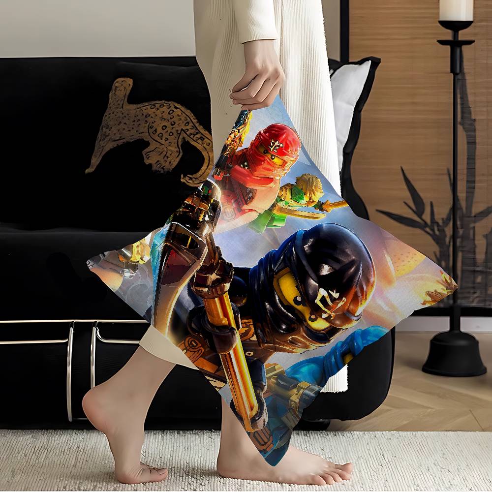 Cartoon N-Ninjago Personalized Pillow Dust Cover Bedroom Kids Party Decoration Pillowcase Birthday Children Gift