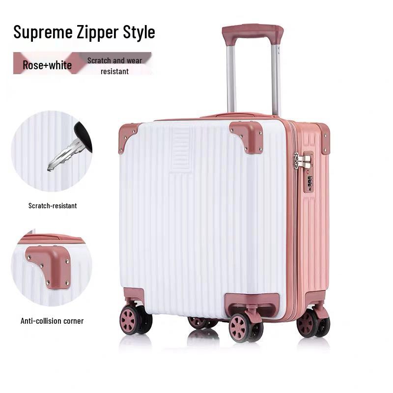 Многофункциональный 18-дюймовый чемодан для ручной клади для девочки с замком TSA и 20-дюймовым отделением для хранения