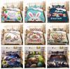3D Rabbit Bedding Set Easter Egg Down Duvet Cover 2/3 Piece Set AU/DE/EU Full Size Luxury Home Textile