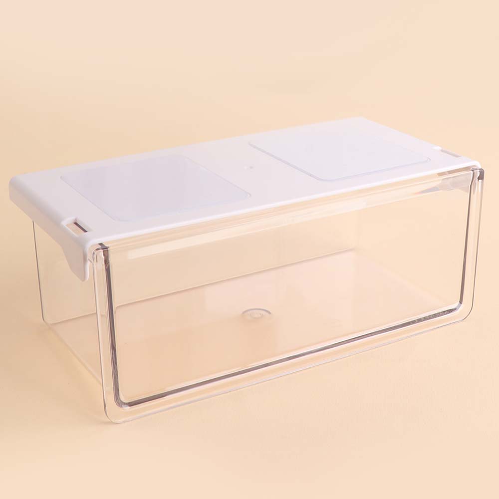 Plastic Under Desk Drawer Organizer Self Adhesive Qtip Holder for Swabs Floss