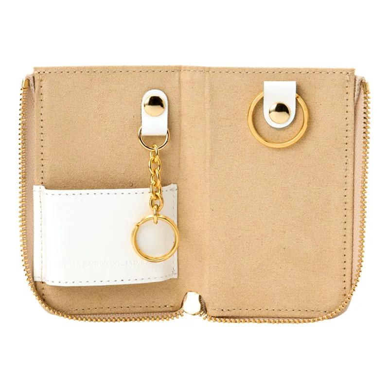 Sanrio Genuine Leather Key Case ( Small Flower ) White Japan NEW