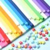 210/540 шт. Украшение Звезда Желаний Оригами Складные Звездочки Ленты Цветные Полоски Набор для Складывания Бумаги Звезда Желаний Для Детей