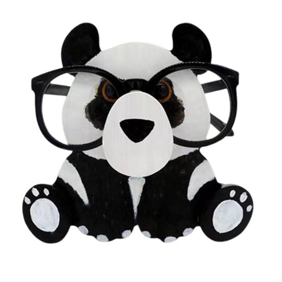 Деревянный держатель для очков в форме тигра, кролика, пингвина, быка, органайзер для очков, подставка для очков, домашний декор