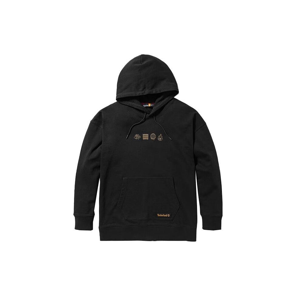 Timberland Tree Logo Hoodie 'Black and Red Globe' Unisex A6UM2-001