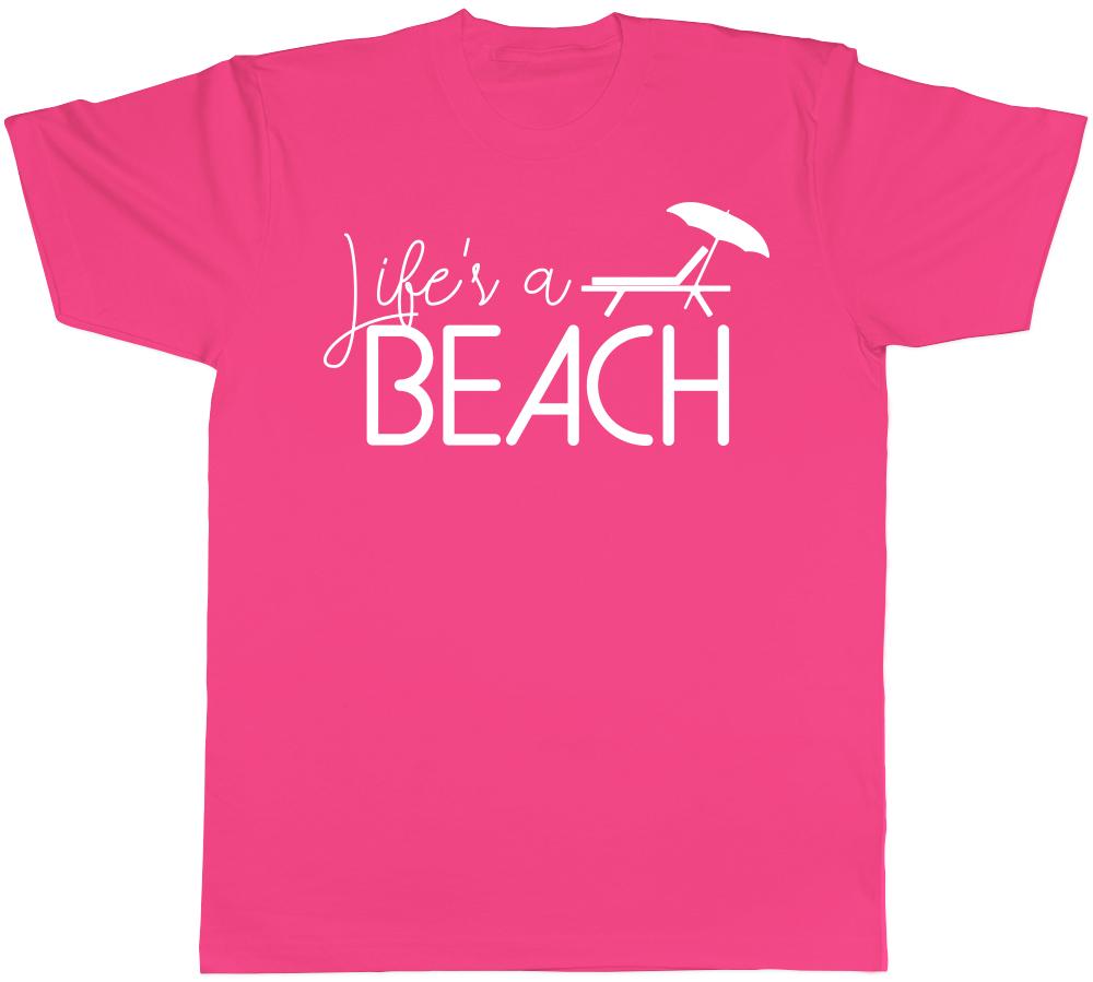 Life is a Beach Unisexs Unisexs Ladies TShirt Tee