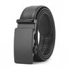 Плавание Черный Автоматическая Пряжка Открытый Бок Двухслойный Ремень из Коровьей Кожи Деловой Повседневный Мужской Модный Ремень