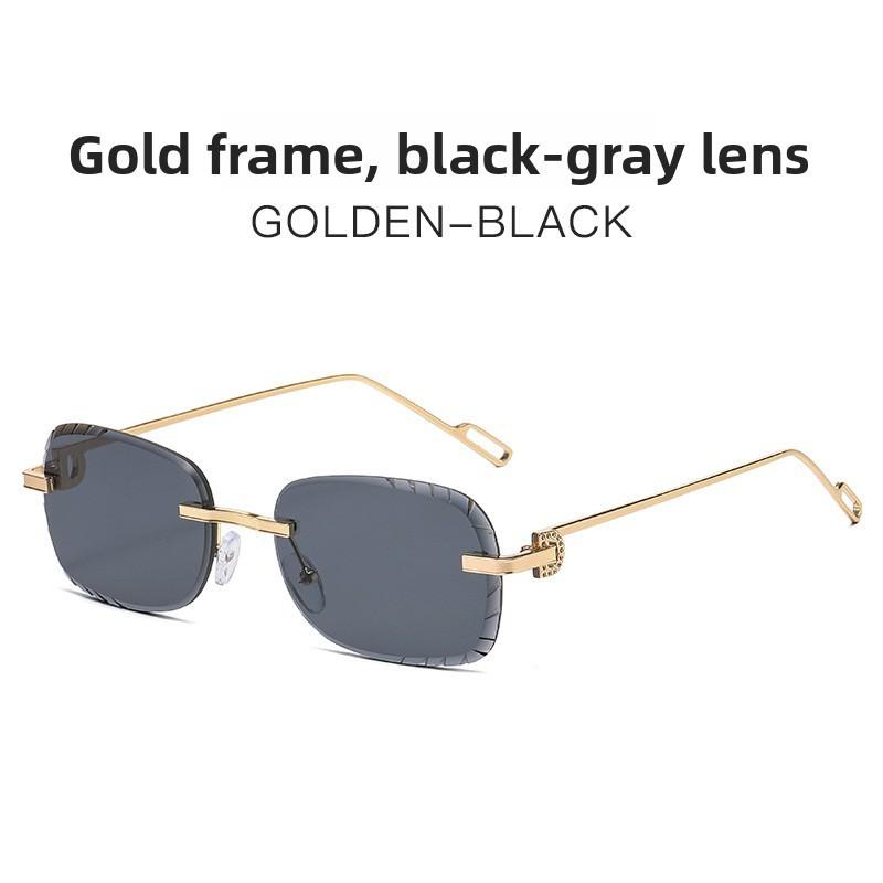 2025 Winter Unisex Frameless Color Shift Sunglasses With Uv400 For Street Style And Parties