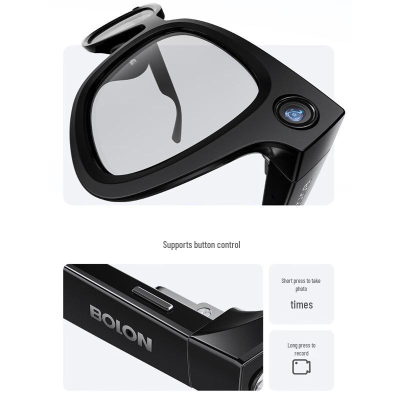 Rokid Leqi AI Fashion Smart Glasses with HD 1200W Pixel Photo/Video Recording and Voice Guidance.