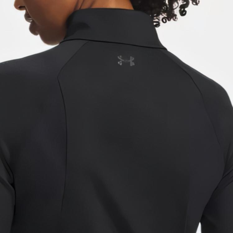 Under Armour Meridian Удобная Универсальная Простая Модная Футболка для Йоги с Длинным Рукавом на Молнии 1/2 Женские топы 6003993-006