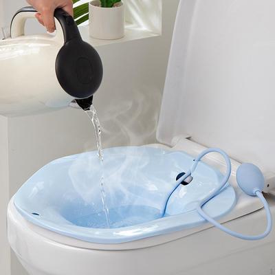 Многофункциональная сидячая ванночка для женщин, портативная, с широким сиденьем, прочная, с ручным смывом