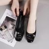 New Genuine Leather Single Shoes Women's New All-match Bright Leather Soft Leather Women's Shoes Loafers