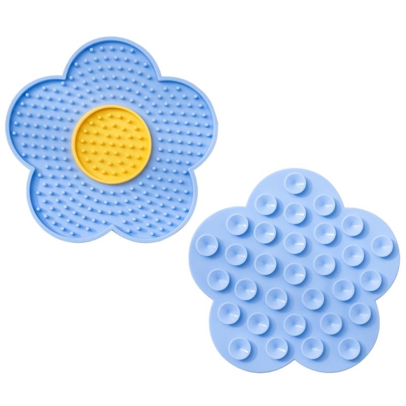 Подушечка для вылизывания для собак с присосками, коврик для вылизывания для собак, миски для медленного кормления для влажного и сухого корма, лакомств, масла